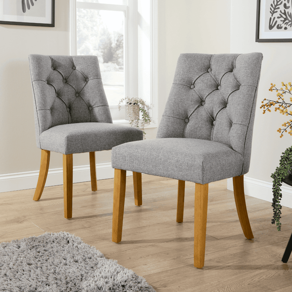Samara Tufted Pair of Dining Chairs