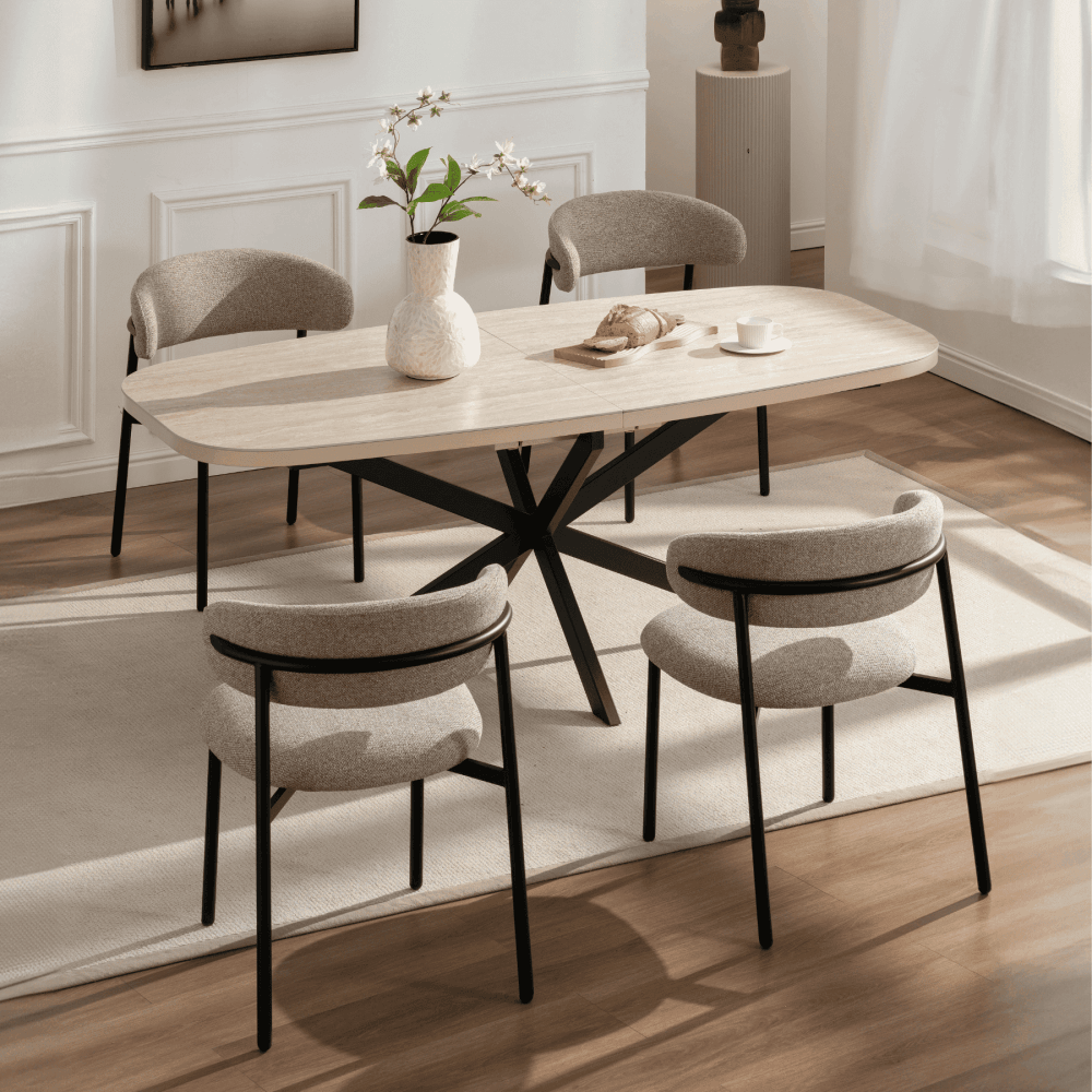 Axal Extending Table & Velora Chairs