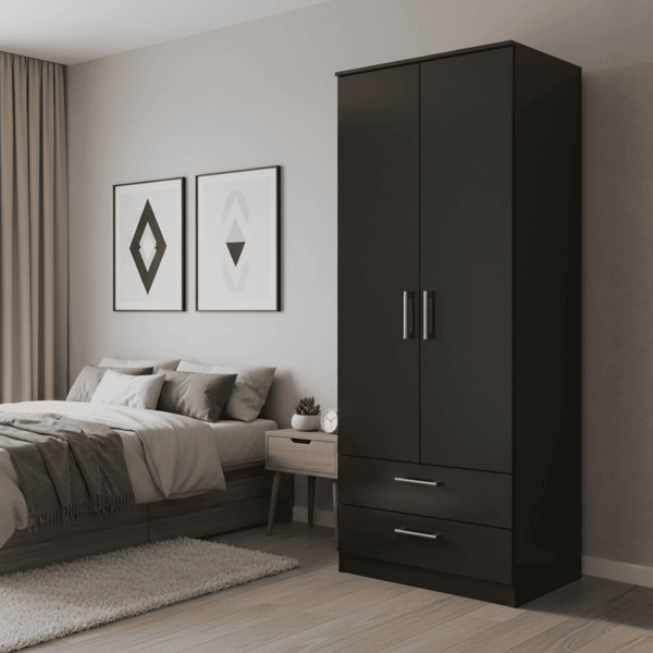 Dulcie  2 Door Wardrobe with 2 Storage Drawers