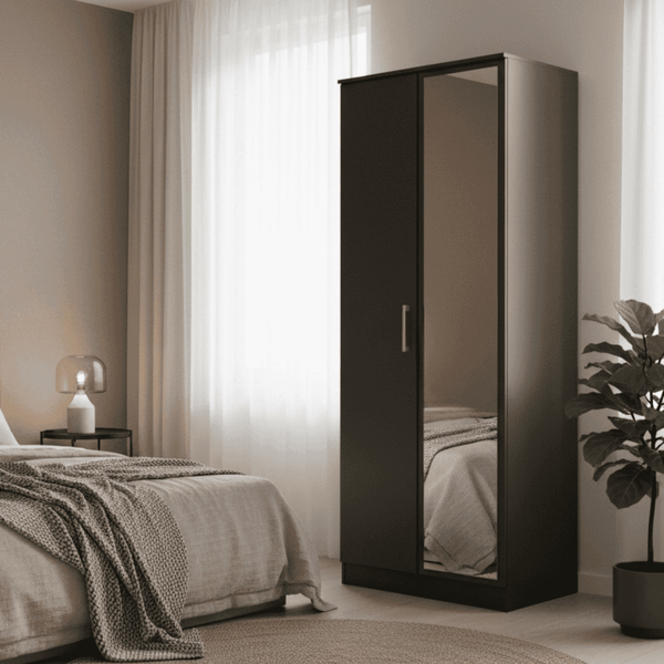 Dulcie  Mirrored 2 Door Wardrobe