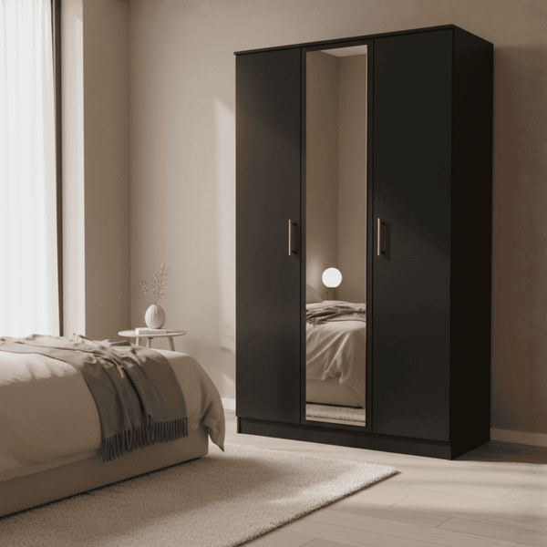 Dulcie  3 Door Mirrored Wardrobe