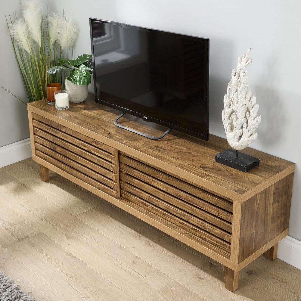 Luna Sliding 2 Door TV Stand