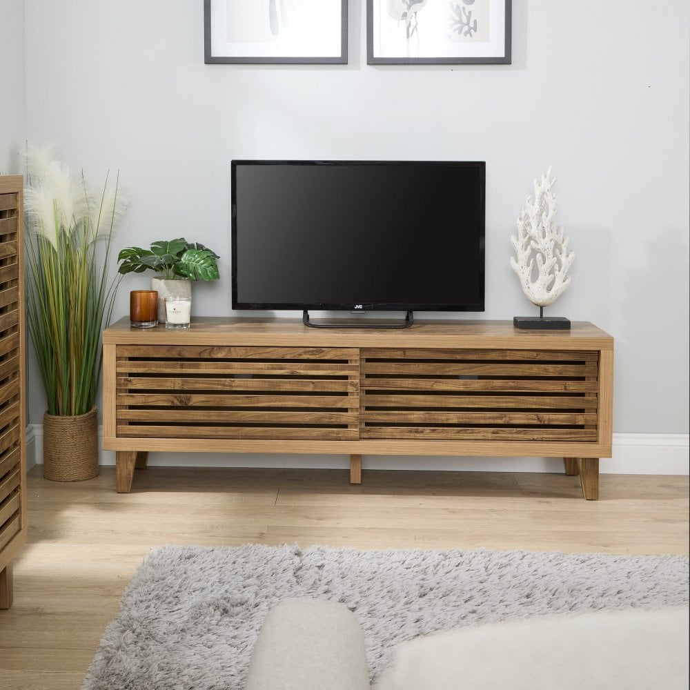 Luna Sliding 2 Door TV Stand