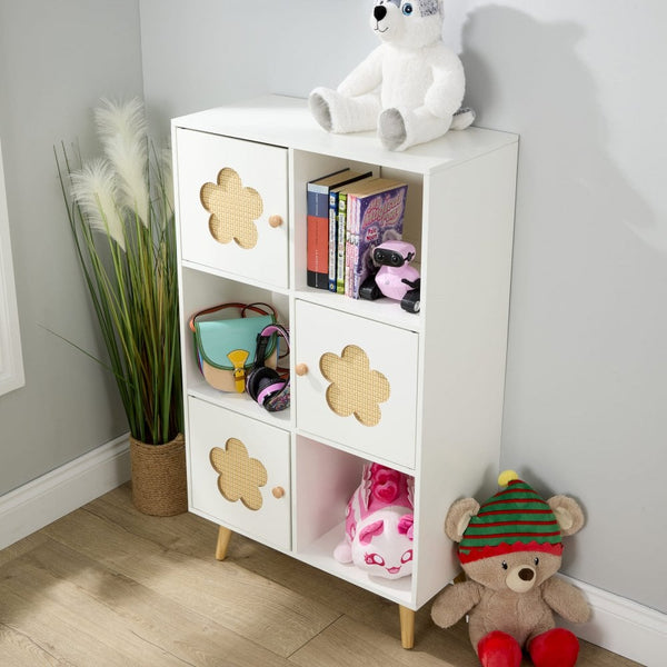 Daisy Cutout Cube Storage 2x3