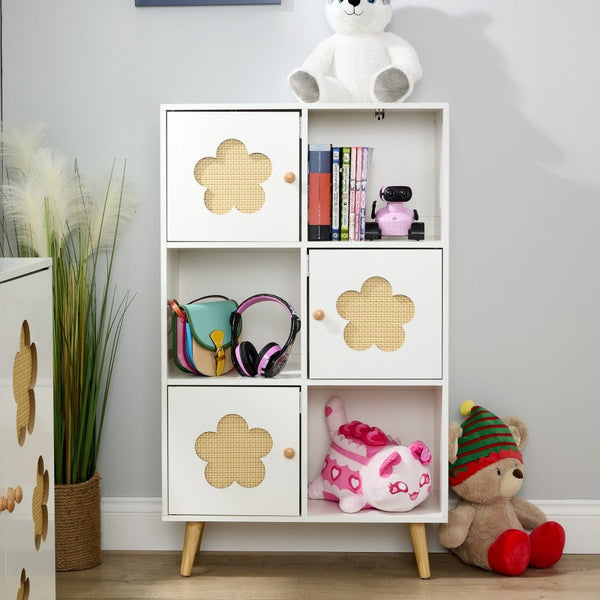 Daisy Cutout Cube Storage 2x3