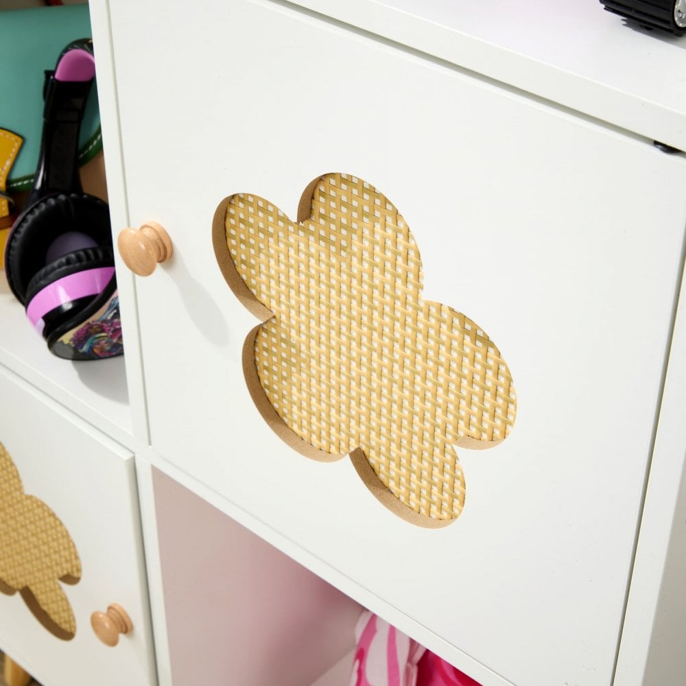Daisy Cutout Cube Storage 2x3