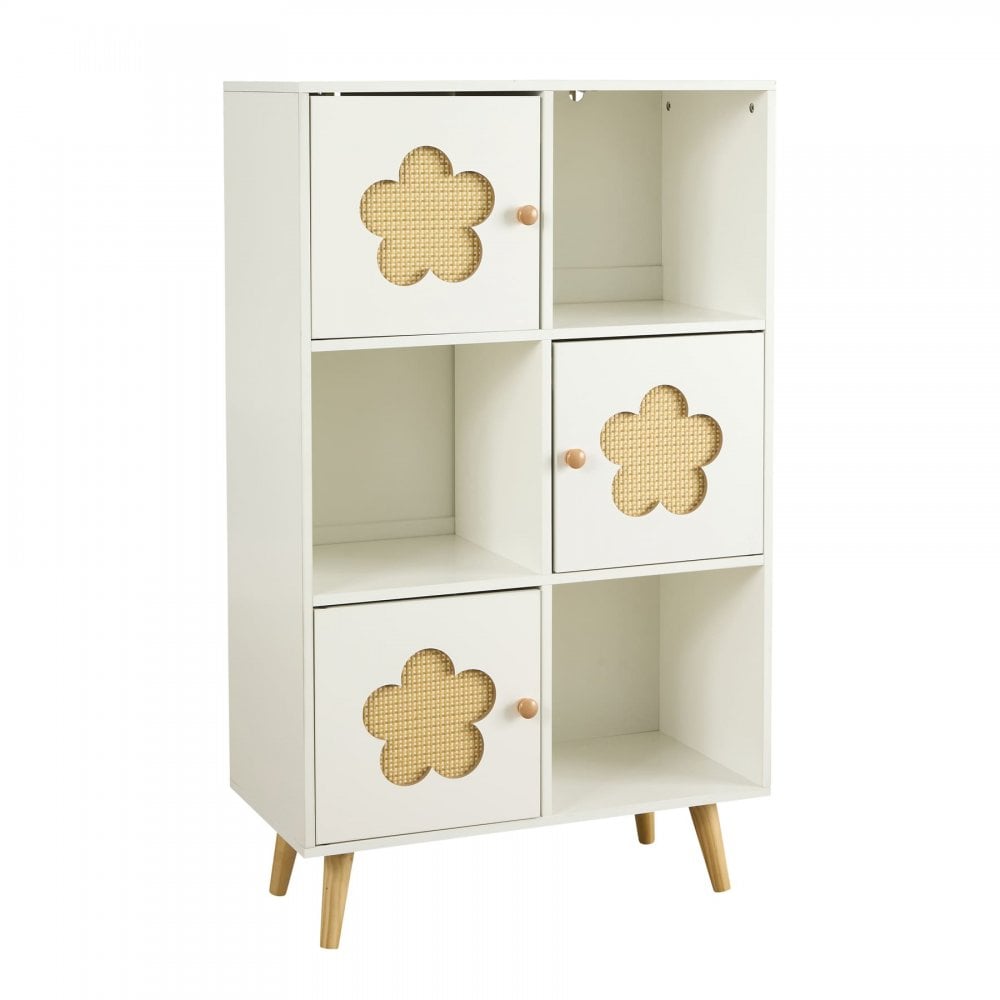 Daisy Cutout Cube Storage 2x3
