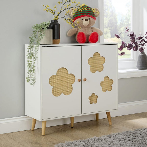 Daisy Cutout 2 Door Storage Cabinet