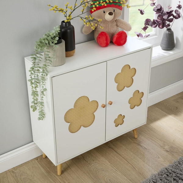 Daisy Cutout 2 Door Storage Cabinet