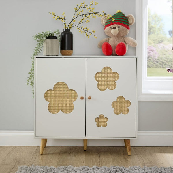 Daisy Cutout 2 Door Storage Cabinet