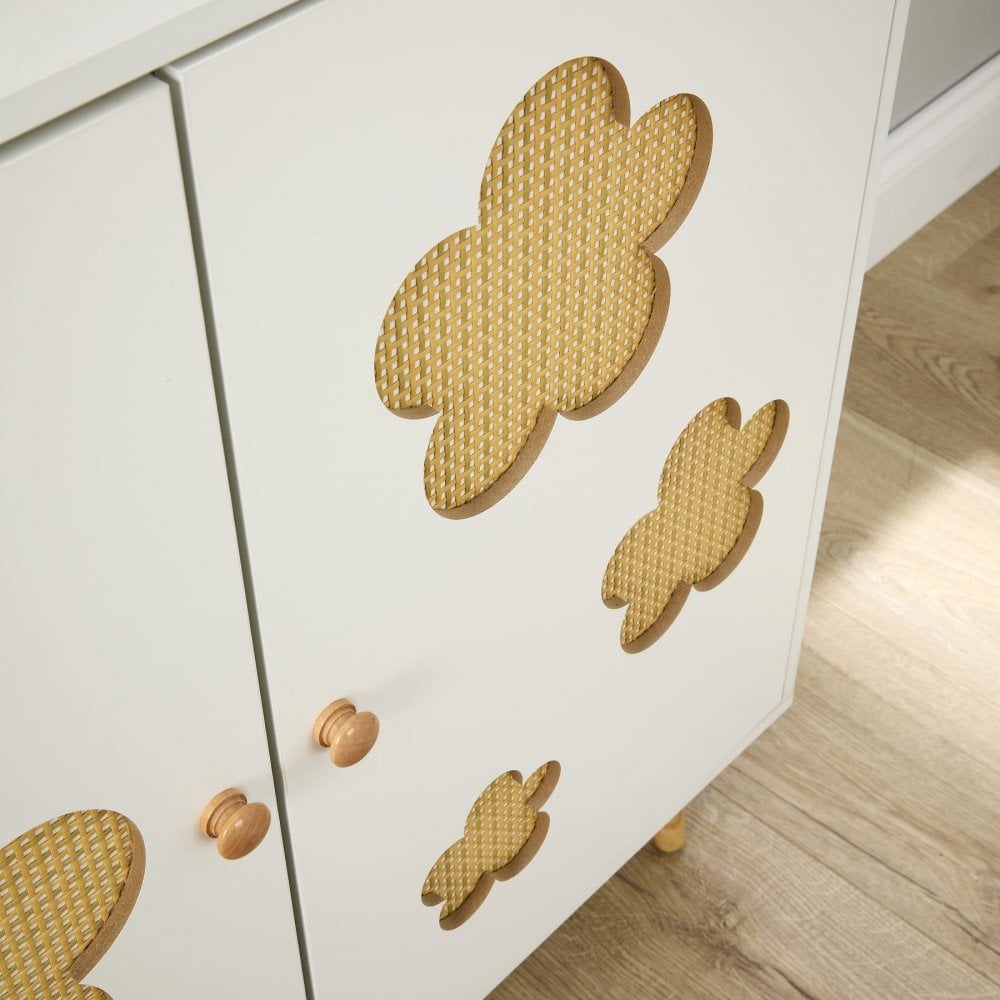 Daisy Cutout 2 Door Storage Cabinet