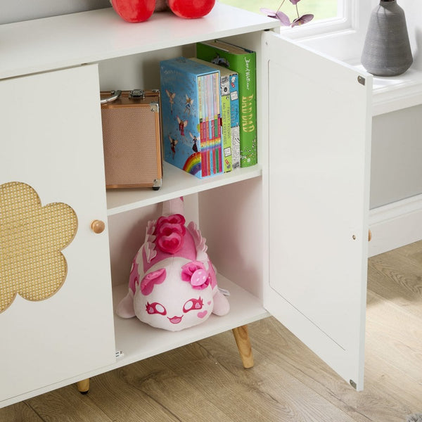 Daisy Cutout 2 Door Storage Cabinet