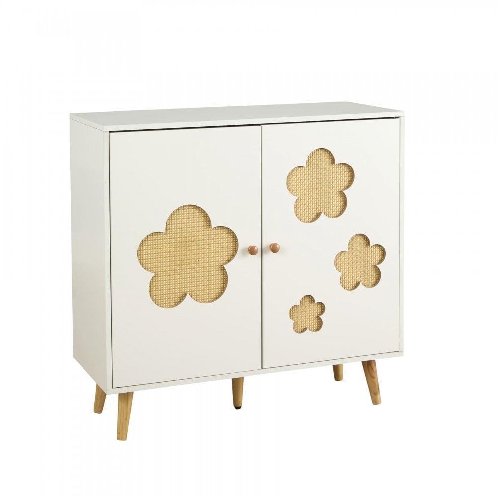 Daisy Cutout 2 Door Storage Cabinet