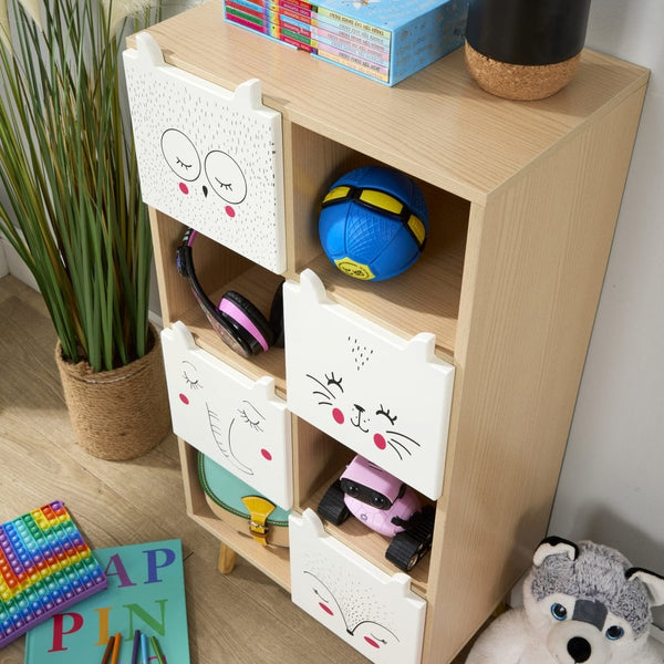 Milo Animal Face Cube Storage 2x3