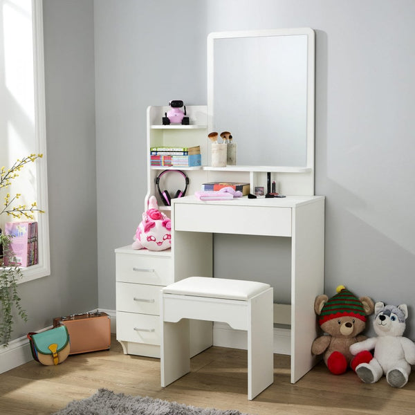 Arlo White Dressing Table Set