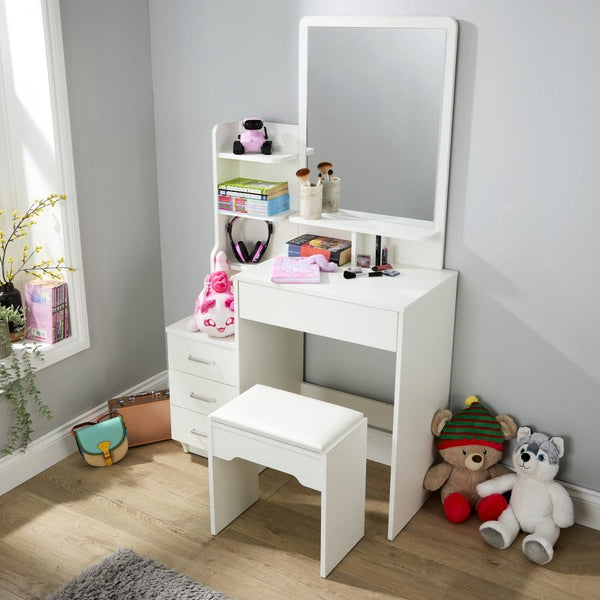 Arlo White Dressing Table Set