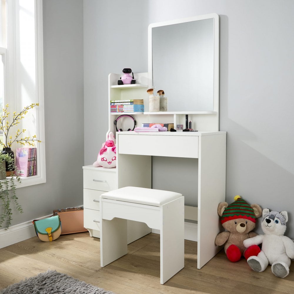 Arlo White Dressing Table Set