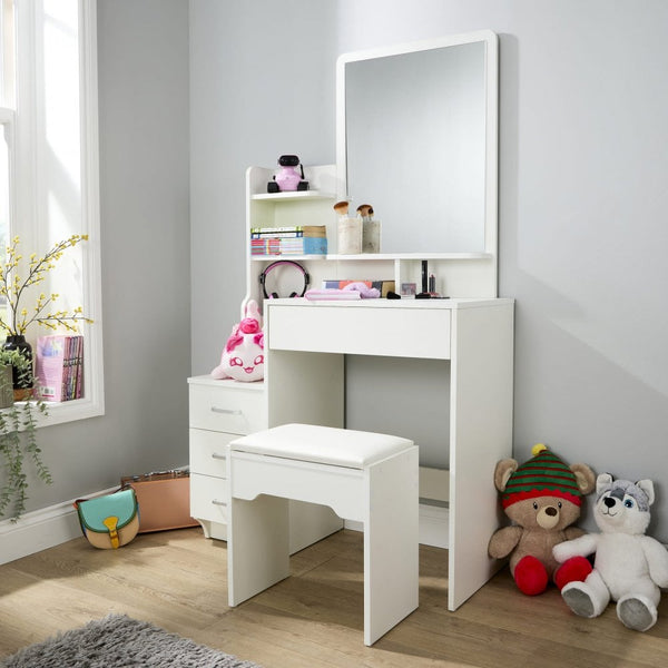 Arlo White Dressing Table Set