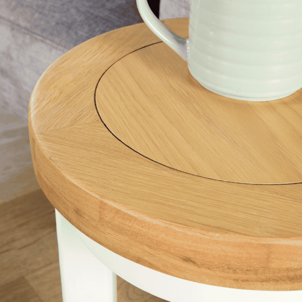 Easton White Round Nest of 2 Tables
