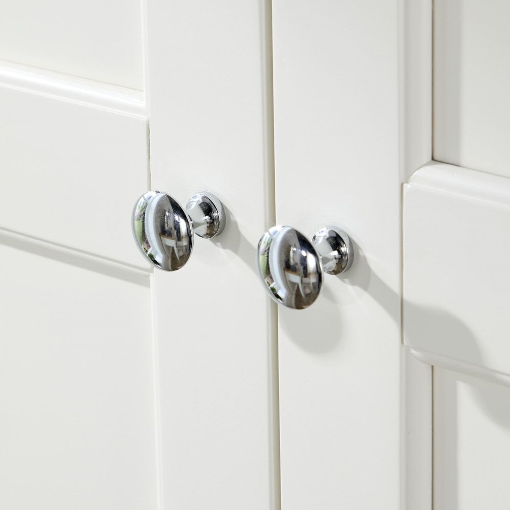Easton White 2 Door Wardrobe with Storage Drawer