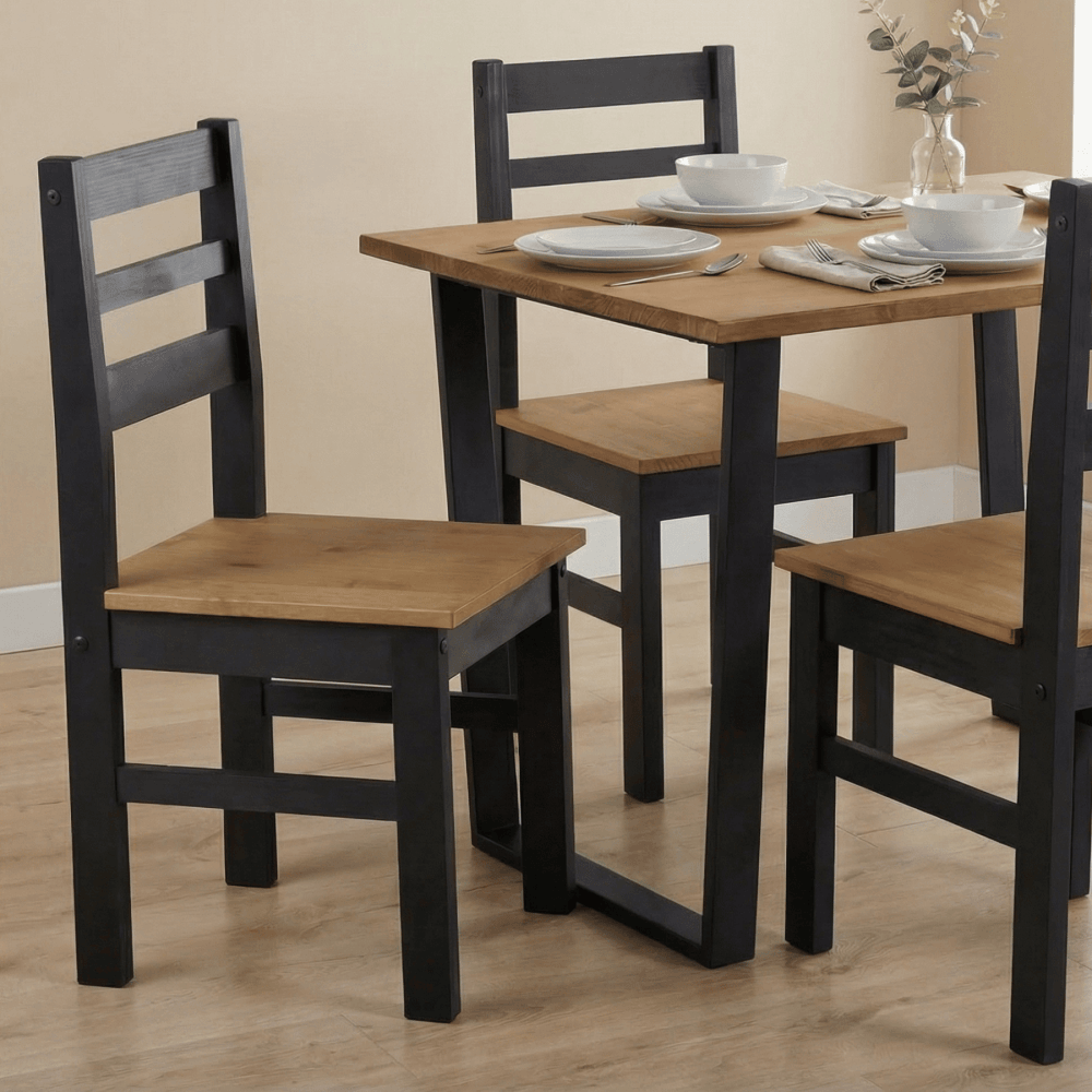 Corona Pair of Ladder Back Dining Chairs