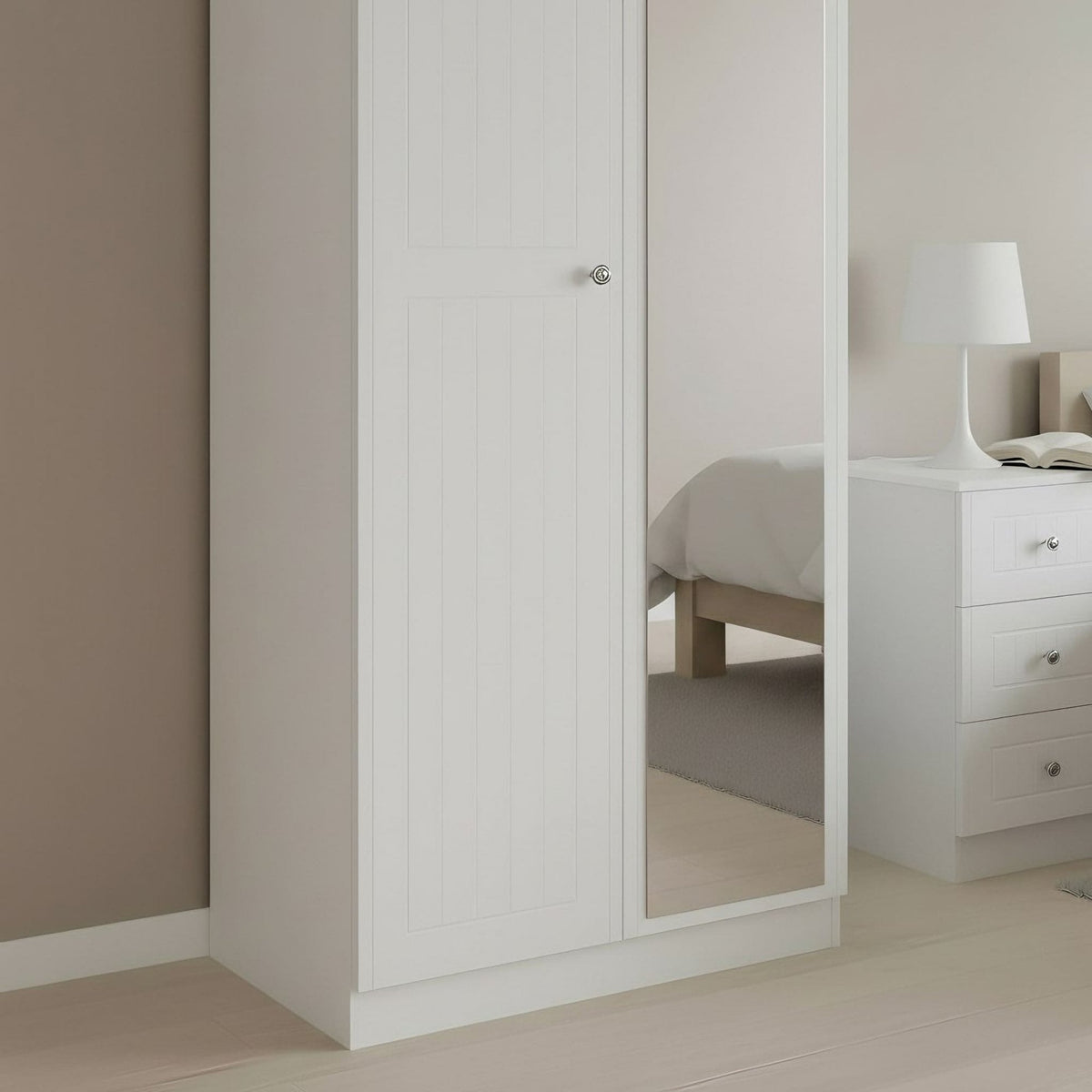 Mila 2 Door Mirrored Wardrobe