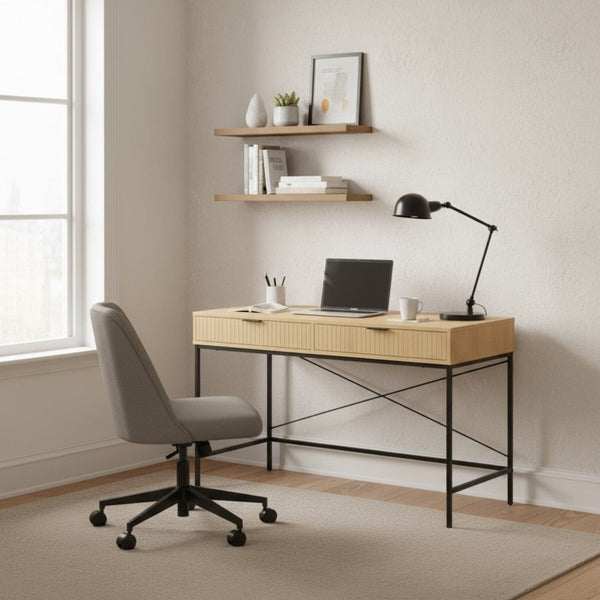 Wisbech Industrial 2 Drawer Study Desk