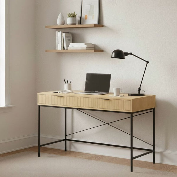 Wisbech Industrial 2 Drawer Study Desk