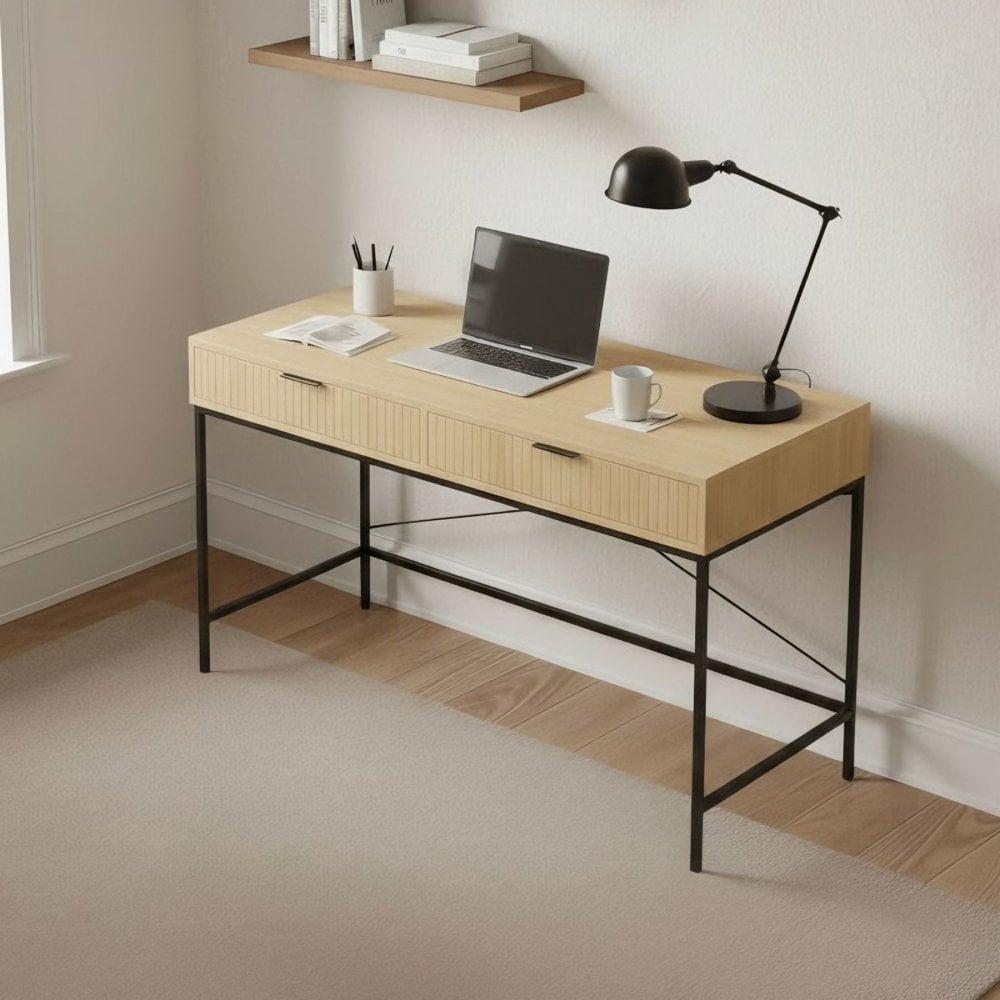 Wisbech Industrial 2 Drawer Study Desk
