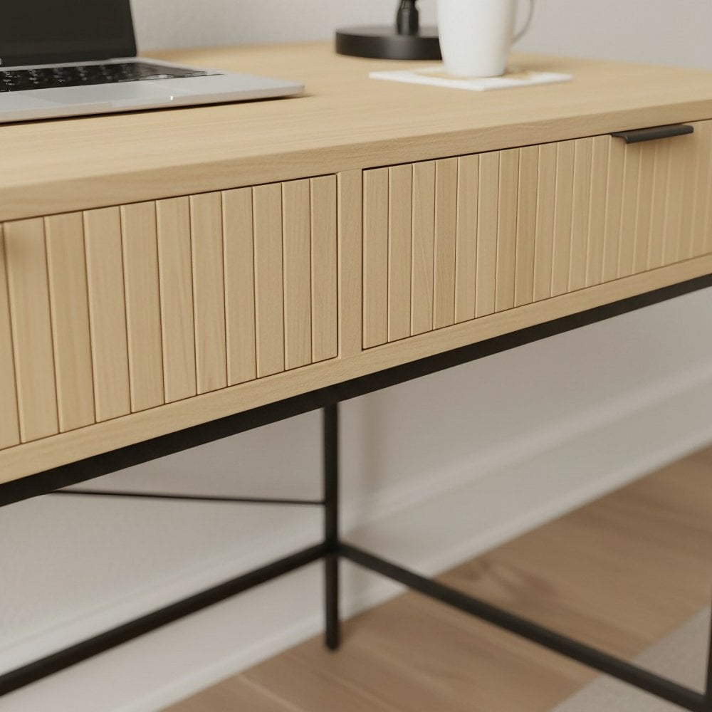 Wisbech Industrial 2 Drawer Study Desk