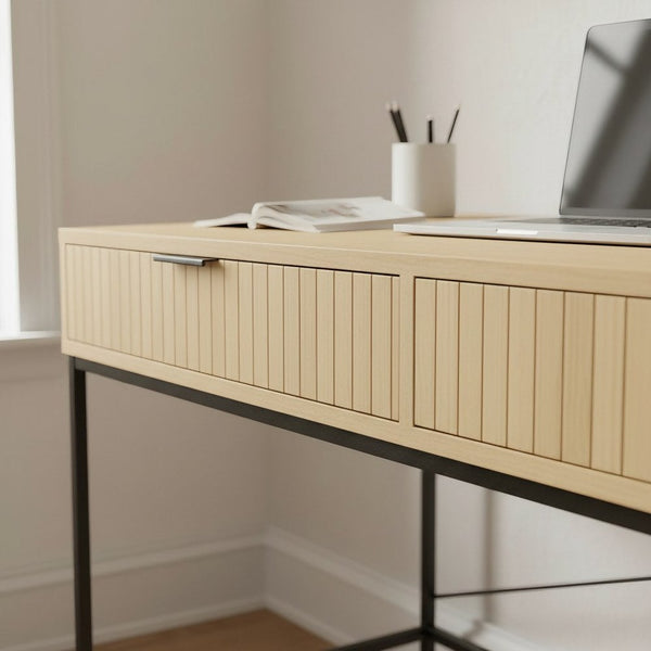Wisbech Industrial 2 Drawer Study Desk