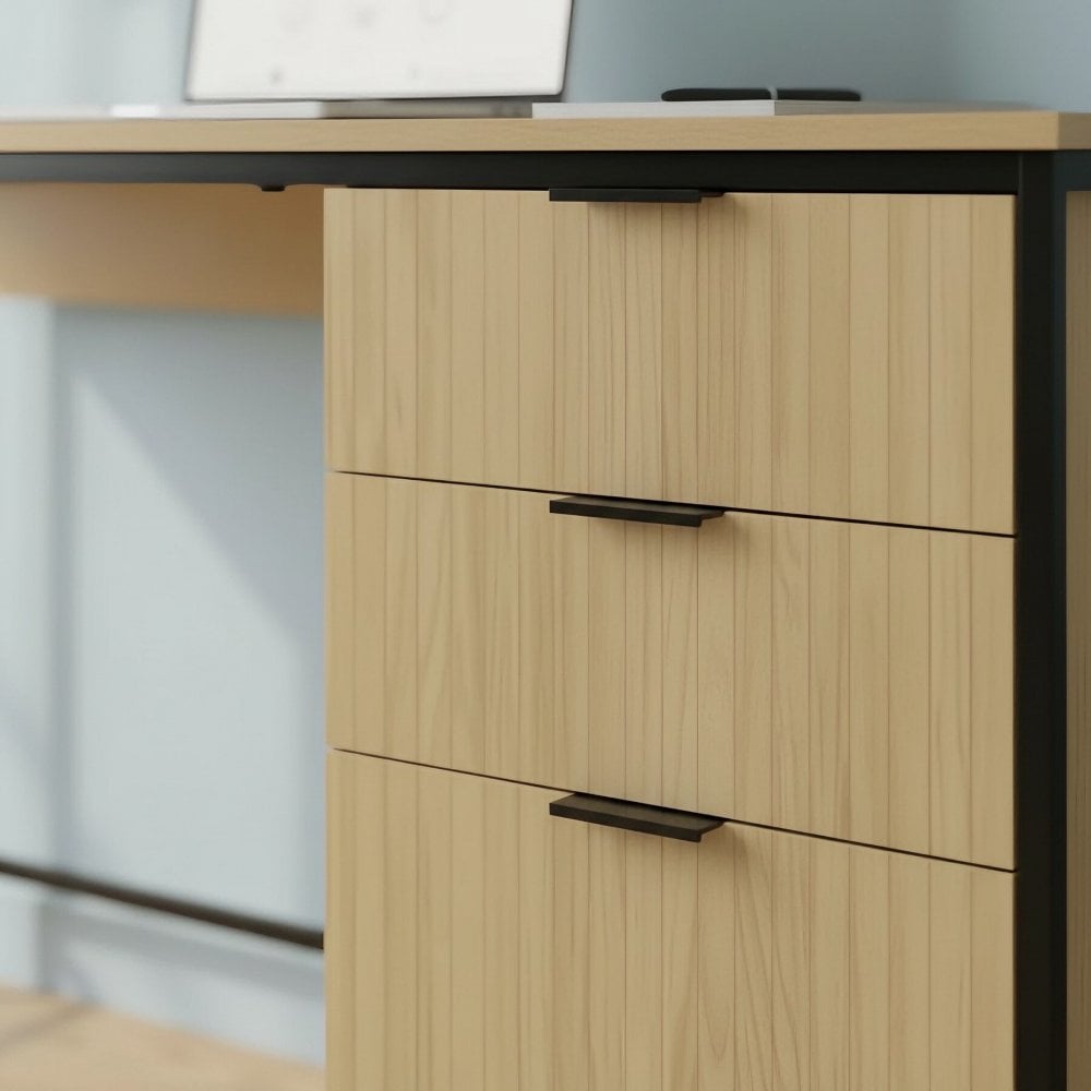 Wisbech Industrial 3 Drawer Desk