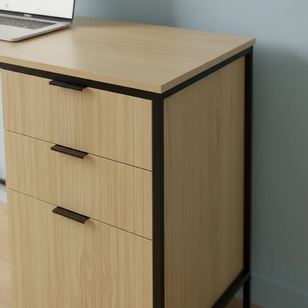 Wisbech Industrial 3 Drawer Desk