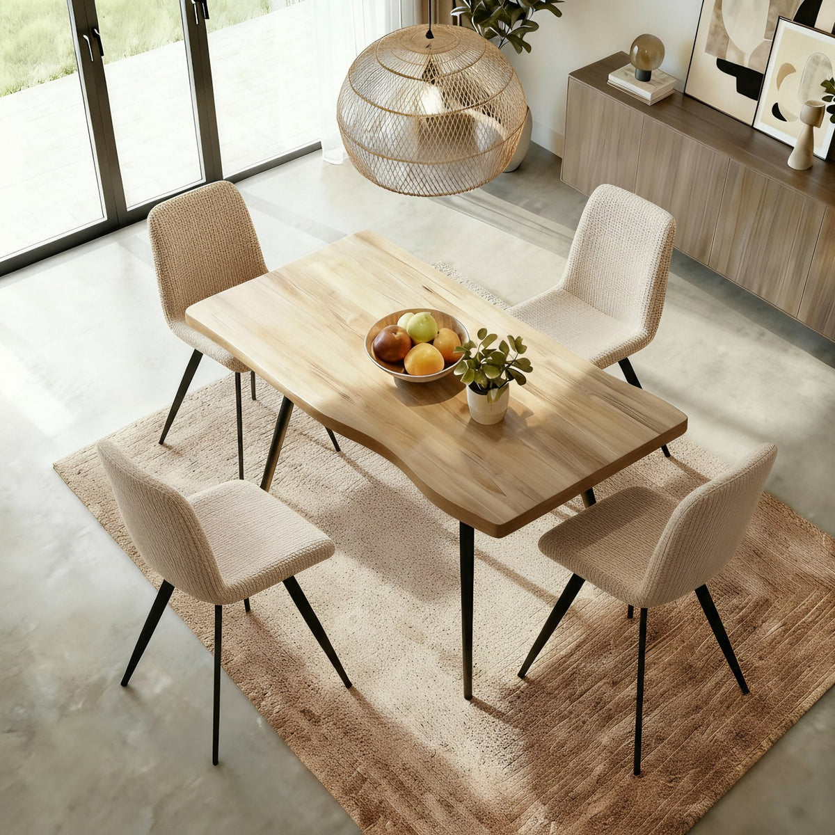 Avara Dining Table and Ashford Chair Set