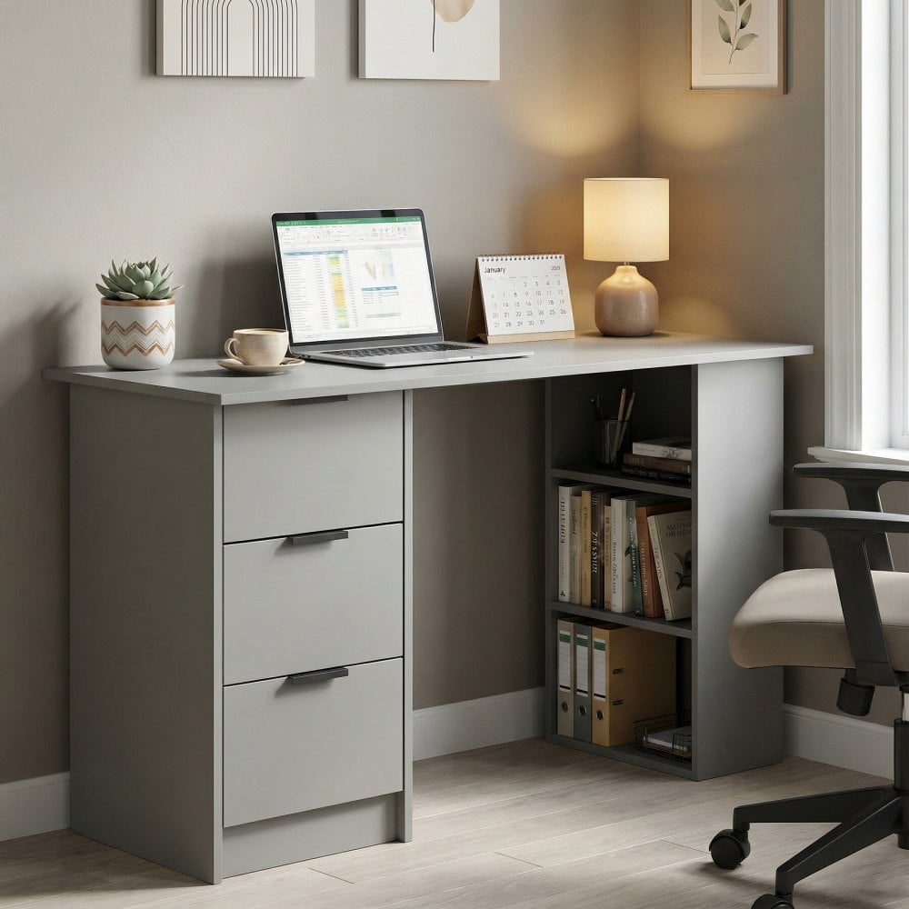 Phoenix 3 Drawer Computer Desk