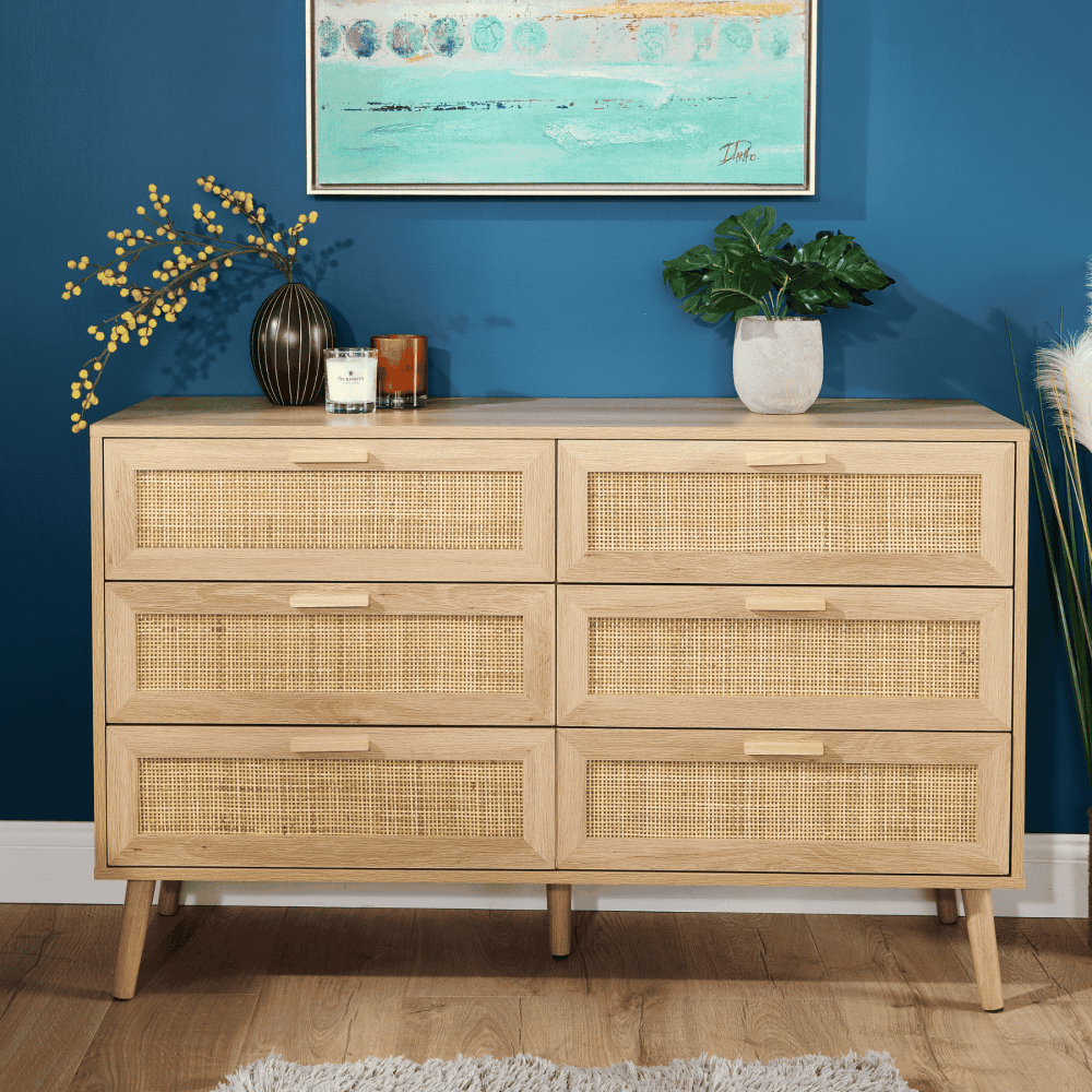 Chest 6 Rattan Drawers