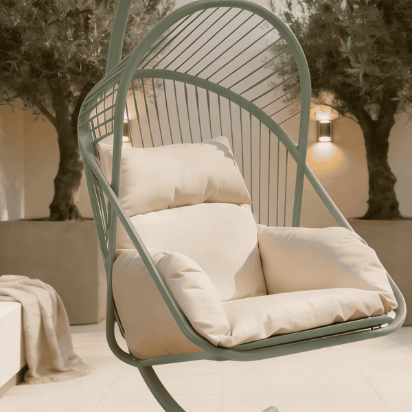 Capri Sage Green Hanging Egg Chair