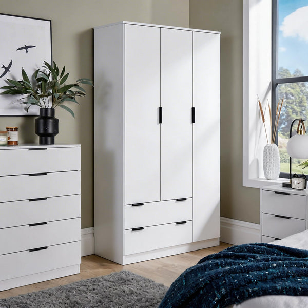 Phoenix 3 Door Wardrobe with Drawers