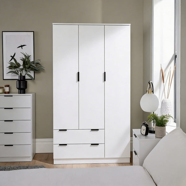 Phoenix 3 Door Wardrobe with Drawers