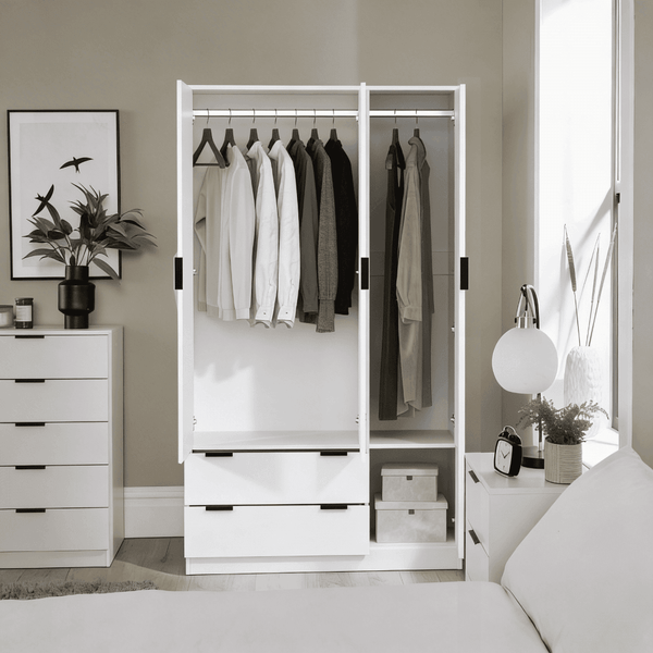 Phoenix 3 Door Wardrobe with Drawers