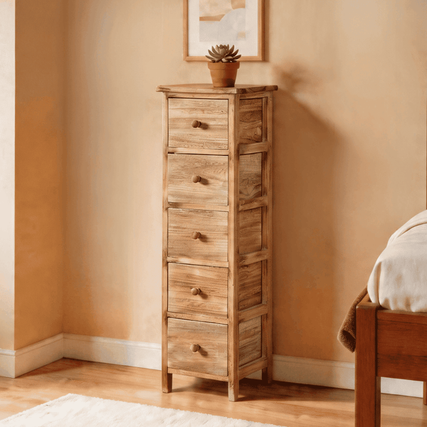 Canterbury Solid Wood Chest of 5 Drawers