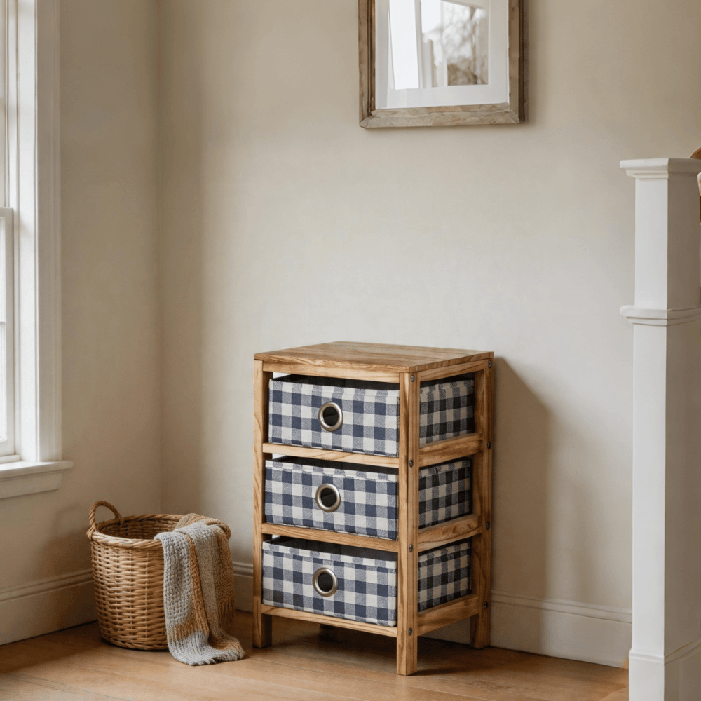 Weybourne Fabric 3 Drawer Storage