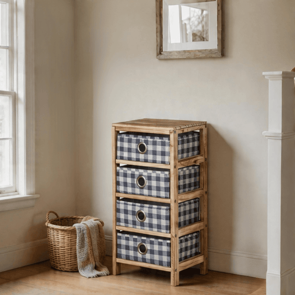 Weybourne Fabric 4 Drawer Storage
