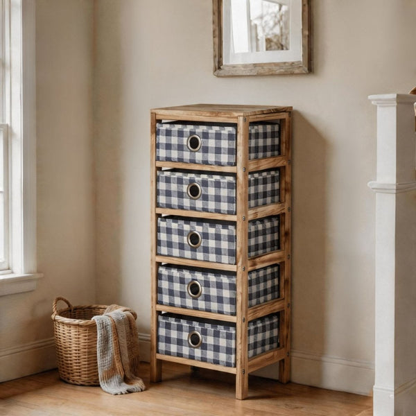 Weybourne Fabric 5 Drawer Storage
