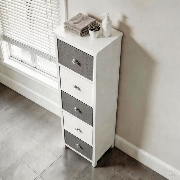 Crystal 5 Drawer Wooden Drawers