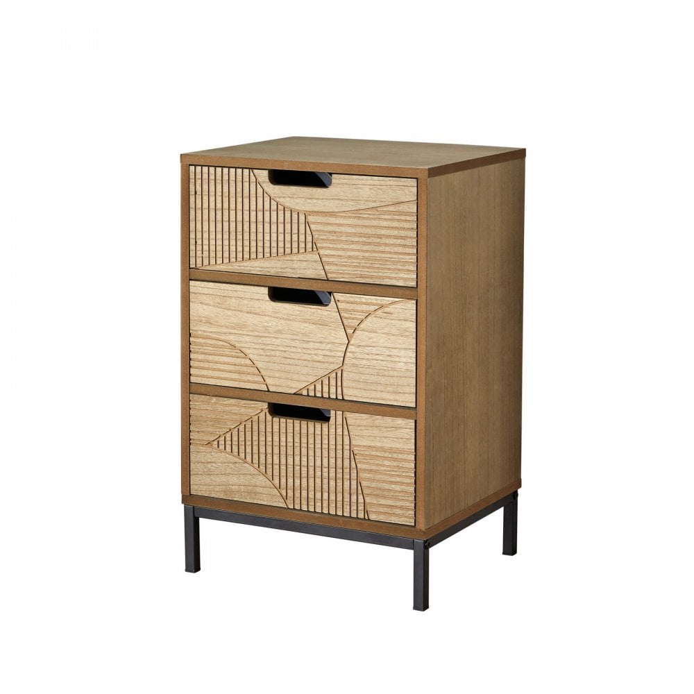 Reedham 3 Drawer Bedside