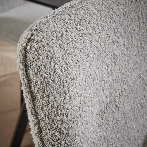 Ashford Boucle Dining Chairs with Metal Legs - Set of 4