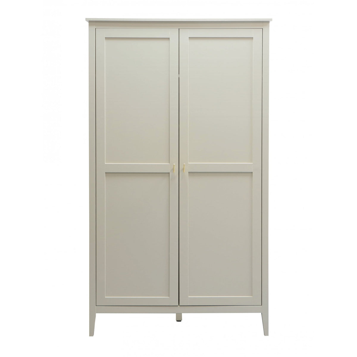 Grace Greige 2 Door Wardrobe with Gold Handles