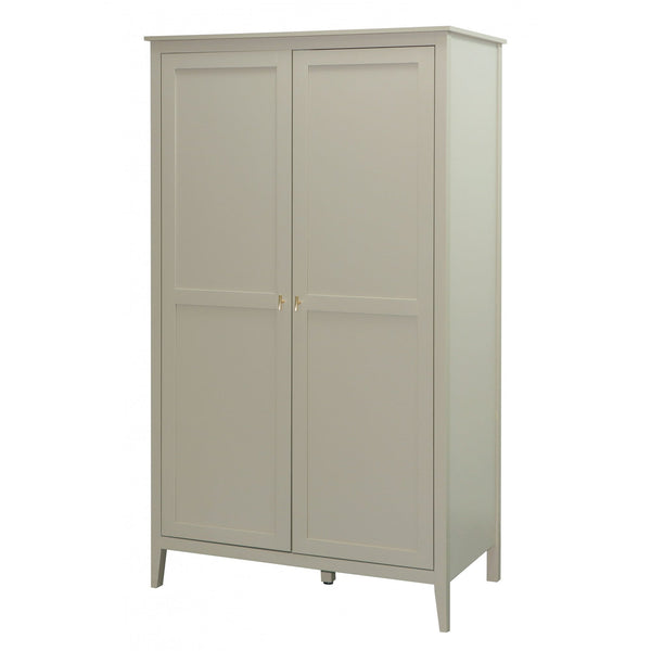 Grace Greige 2 Door Wardrobe with Gold Handles