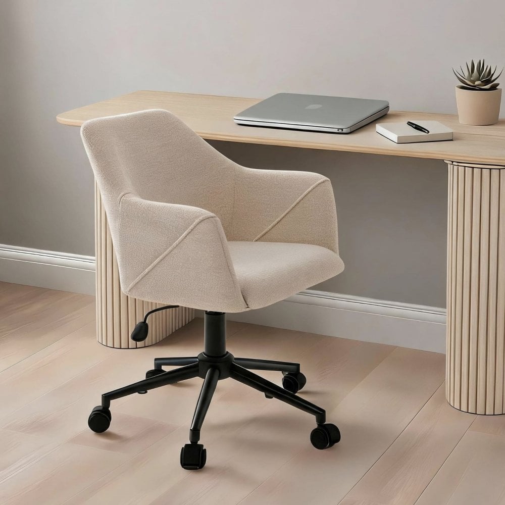 Lumera Chenille Fabric Adjustable Swivel Chair